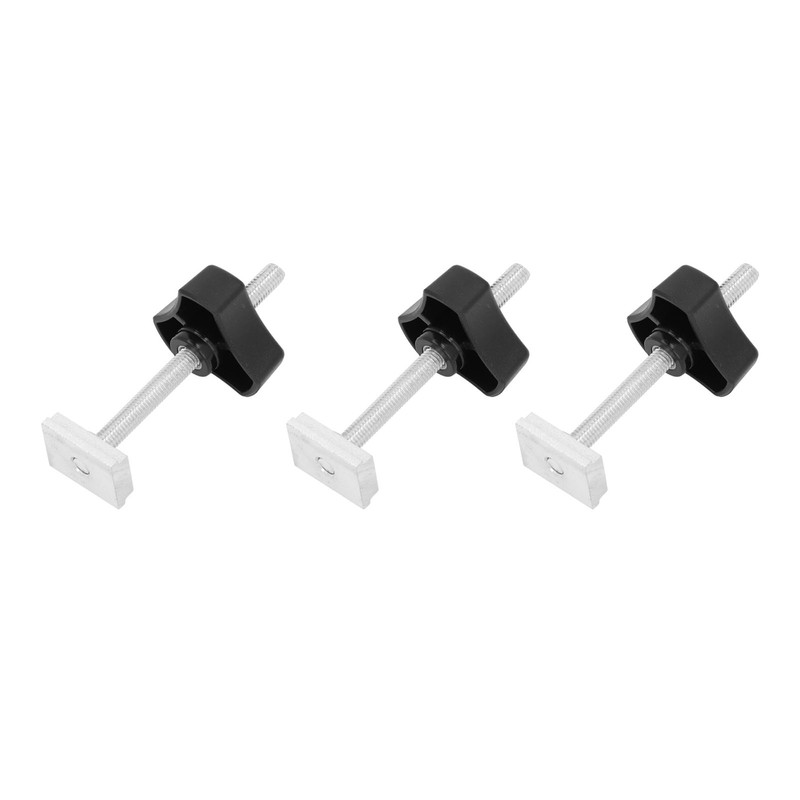 10 Set T Track Kit Woodworking Slider Bolt Knob Accessories