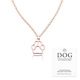 Dog Memorial Gifts for Dogs Paw Print Necklace Gifts for Women Friends Family Loss of Dog Sympathy Gift to Women Coworkers Dogs Passing Away Gift