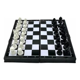 KFMX Mini Juego De Ajedrez Magnetico En Estuche Tablero Portatil