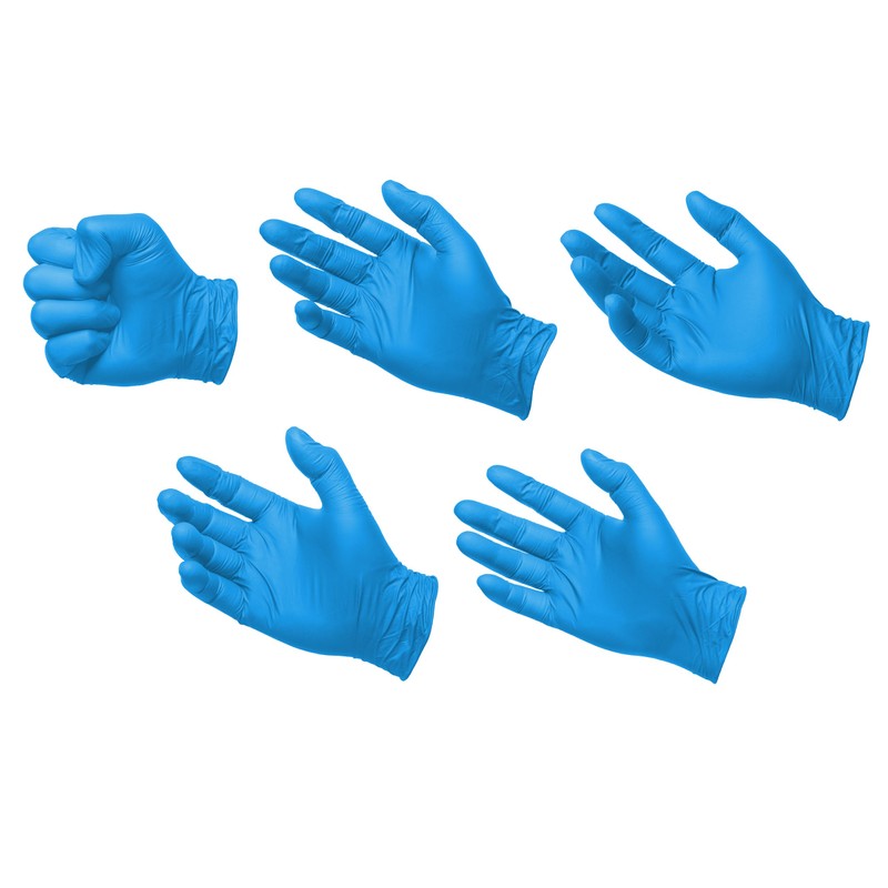 Tiga-Med Nitrile Gloves Blue Powder-Free Disposable Gloves Made of Nitrile