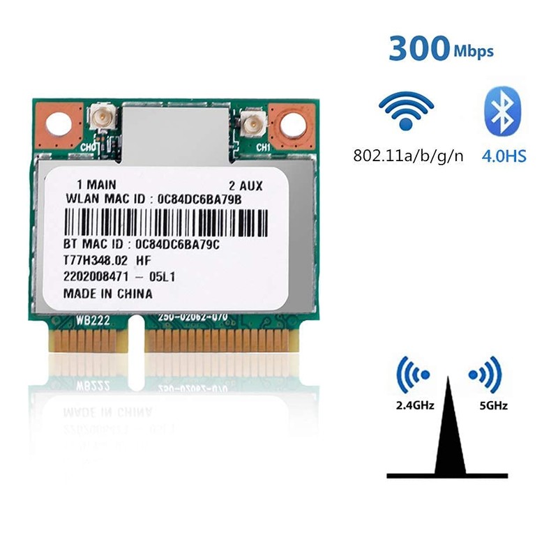 WIFI Card Network Atheros AR9462 AR5B22 Mini PCI-E 802.11N WIFI