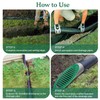 FLCODE 4 Inch Green Angled Slope Drainage Pipe,Drain Grate for