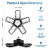 CREATESTAR Pack of 2 120 W Workshop Lamp LED Ceiling