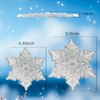 YEESOOM Snowboard Stomp Pad, Snowflake Stomp Pad Snowboarding Clear, 3D