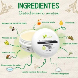 Pqt Pareja 2 Desodorantes 100% Natural - No Obstruye Poros Lavanda y Verbena