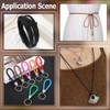 CALFOVERA 10.94 Yard 5MM Flat Braided Leather Cord Woven Black