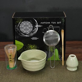 Matcha Whisk Set 5pcs (Light green)