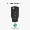kwmobile Key Cover Compatible with Ford 3 Button Car Flip