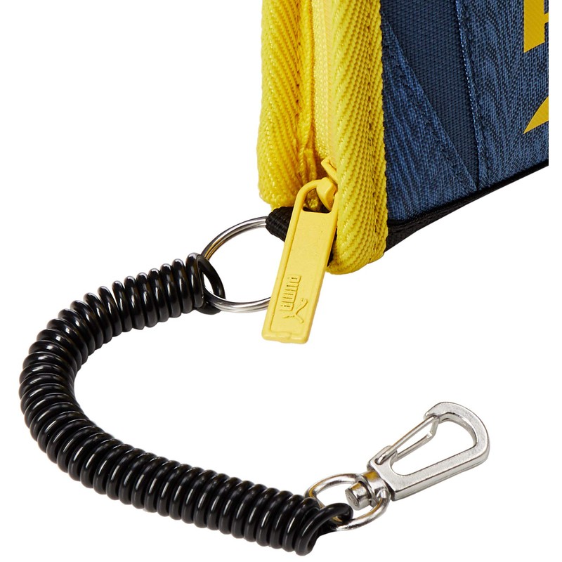 Puma 053958 Style Round Zip Wallet, Dark Denim/Dandelion (02)