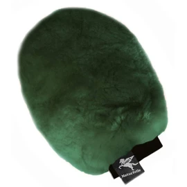 ENGEL GERMANY Sheepskin Grooming Mitt both-sided lambskin colour green (Puha 1)