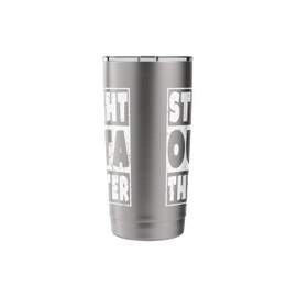 Straight Outta The Water T-Shirt Christian Gift Distressed Stainless Steel Insulated Tumbler