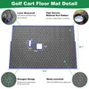 Club Car DS Floor Mat, Upgraded Non-Slip Full Coverage Golf