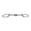 Equine Smile ES0124 D-Ring D-Bit Double Broken Stainless Steel Bit