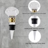 Crystal Diamond Wine Stopper Set of 2 - Elegant Glass
