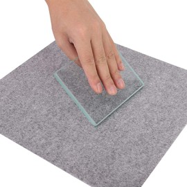 Ausgeglichenes Leder polierglas, 130 x 100 x 8 mm Burnisher Slicker Leder handwerk werkzeuge Ausgeglichenes Lederpolierglas Slicker Burnisher Board zum Glätten und Polieren