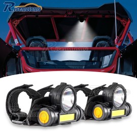 RI 2x Upgraded Roll Bar Mount LED Dome Light for UTV Honda Pioneer 1000 1000-5