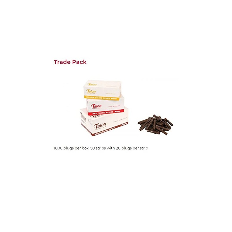 Talon Red 5-5.5mm Wall Rawl Plugs Plastic Fixing Plug Euro