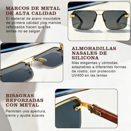 Lentes de Sol Mujer Polarizados, Lentes de Sol UV Mujer y Hombre, Lentes de Sol Classic vintage con Protección UV, Lentes de Sol para Hombre de Moda para Conducir, viajar, playa