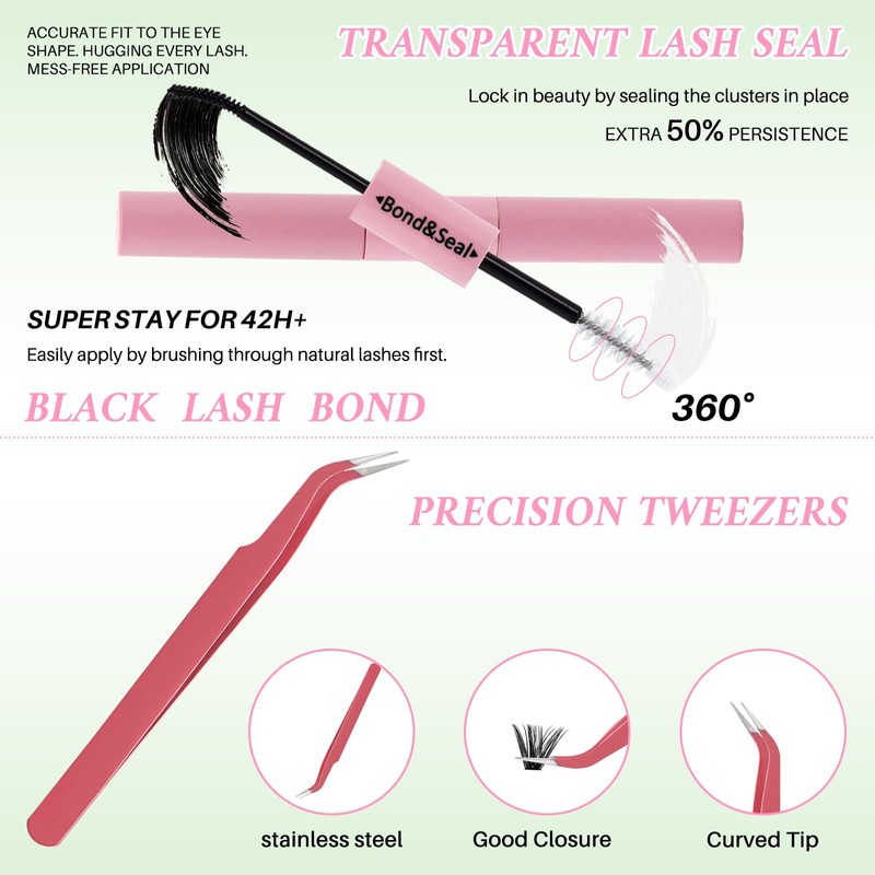 Lash Clusters Kit DIY Lash Extension Kit Cluster Lashes Mix