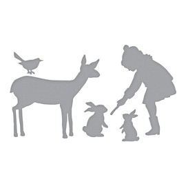 Spellbinders Shapeabilities Winter Friends Etched/Wafer Thin Dies, Metal