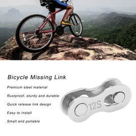 5 Pairs Bicycle Missing Link 6/7/8/9/10/11/12 Speed Quick Release Bicycle Chain Link (12 Speeds)
