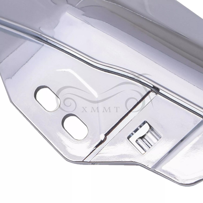 Unbranded Chrome Mid-Frame Air Deflector Heat Shield For Harley Ultra