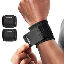 NOVIIML Wraps for Men and Women 2 Pack, Adjustable Compression Wrist Brace for Carpal Tunnel, Wrist Support, Pain Relief, Lifting Straps Wrist Bands f