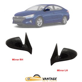 Vantage Auto Parts - Front Mirrors Driver and Passenger Side Compatible with Hyundai Elantra 2017-2020 | DIRECT REPLACEMENT | Glass | 87620F3020 87610F3020 | HY1320226 HY1321226