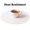 Wipeable Placemats and Coasters Leather Table Mats Waterproof Heat-Resistant Easy
