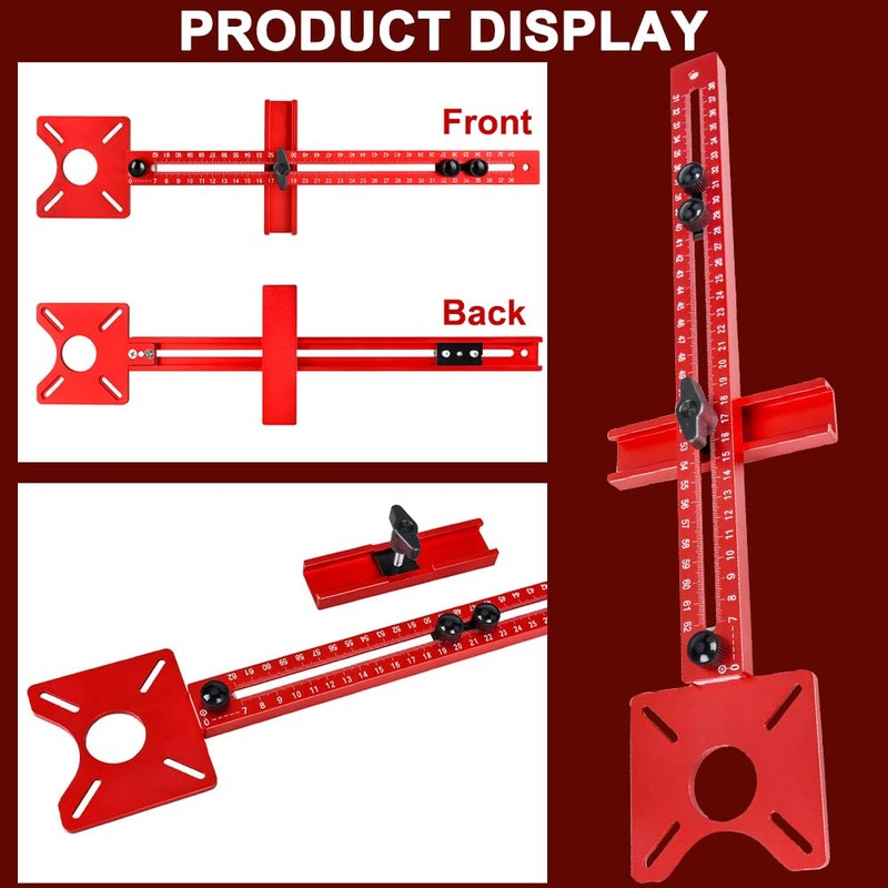 4 in 1 Router Milling Groove Bracket, Aluminum Alloy Router