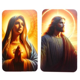 Westmon Works Our Father Hail Mary Prayer Card Set Catholic Childrens Catholic Lords Prayer Sunday School Classroom Bundle Ten of Each, Pack of 20