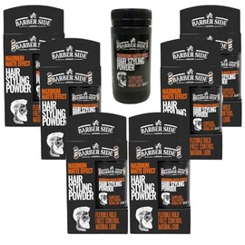 Ican Barber Side London Hair Styling Powder, Volumising Matte Effect, Texturising, 20g, 6-Pack