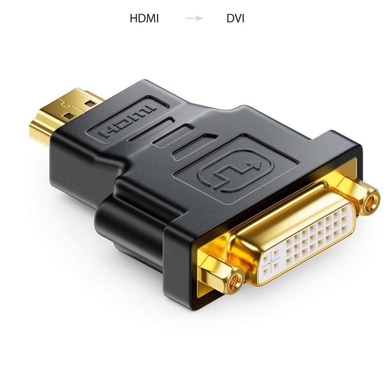 deleyCON HDMI zu DVI Adapter - DVI Buchse zu HDMI