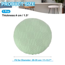 PATIKIL Stool Covers Round, Elastic Bar Stool Covers Washable Stool Cushion Slipcover Stretchy Bar Chair Seat Cover for 11-14 Inch Chair, Green