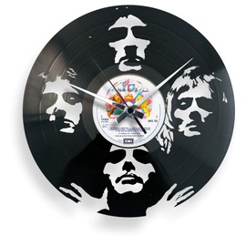 DISCOCLOCK - Bohemian Rhapsody Clock on Record Made from 100% Recycled Vinyl Gift for Queen Fans Silent Clock Easy to Hang