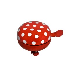 Büchel Nostalgia Bicycle Bell Ding-Dong Bell 80 mm Diameter Bicycle and Holland Bike – Red with White Dots, 43675813 1
