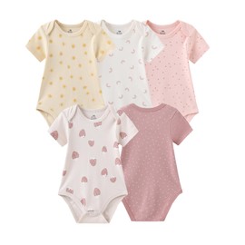 Ecojoy Baby Short Sleeve Jumpsuit Essentials Infant Clothing Set 20-Piece for Boys and Girls