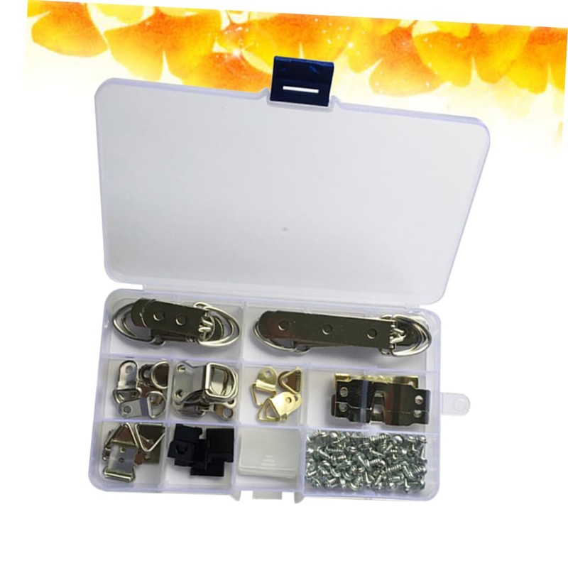 Operitacx 96Pcs Picture Frame Hanging Hooks Kit Photo Hanger with