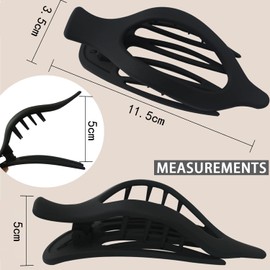 Hair Claw Hair Clip Hair Claw Laydown Claw Clip French Concord For Thick Hair Alligator Clip For Thin Hair Duckbill Hair Barrette Hair Accessories For Women