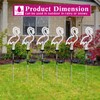 Retisee 6 Pcs Flamingo Solar Stake Lights Pink Flamingo Outdoor