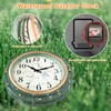 OCEST 16 Inch Indoor Outdoor Clock, Waterproof Wall Clock with