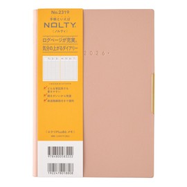 Noritsu NOLTY 2026 B6 Weekly ECRI Plus Memo, Pink, 2319 (Begins December 2025)