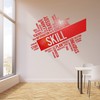 Vinyl Wall Decal Skills Coaching Success Training Education University Office