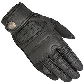 Alpinestars Men's Oscar Robinson Leather Motorcycle Riding Glove, Black, Large