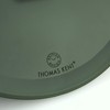 Thomas Kent 12" Olive Green Mulberry Wall Clock with Embossed