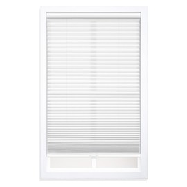 DEZ FURNISHINGS Cordless 1.5" Light Filtering Cellular Shade, 27" W x 48" H, White