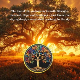 Unique Tree of Life Inspirational Challenge Coin, Be Like A Tree Motivational Token Medallion, Positive Energy Spirit Meditation Charm, Spiritual Recovery Gift