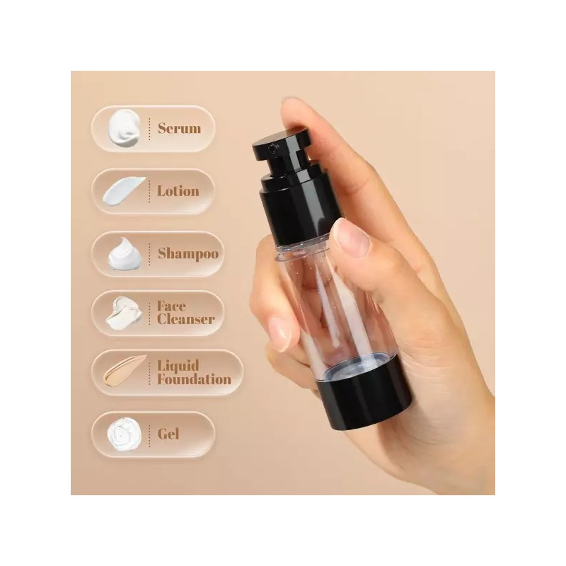RONRONES 로션 토너 젤 파운데이션용 RONRONES 1온스 30ml 에어리스 펌프