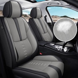 Unbranded For TOYOTA RAV4 2013-2018 Car Seat Cover Front Rear Pu Leather Protector Pad