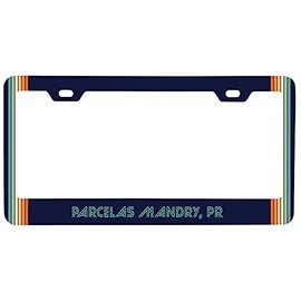 Parcelas Mandry Puerto Rico Car Metal License Plate Frame Retro Design